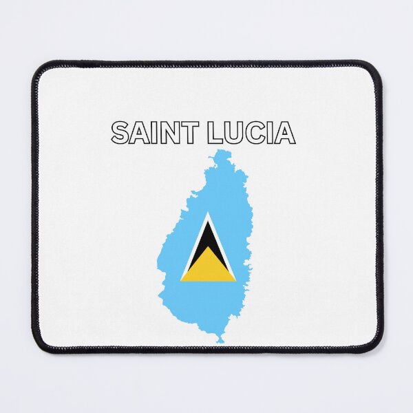 Item preview, Saint Lucia Flag Map Design designed and sold by atomstartup.