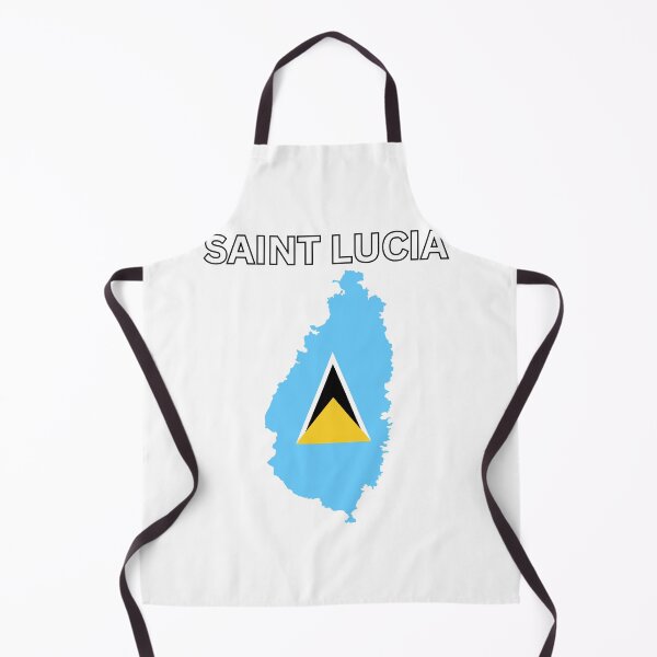 Item preview, Saint Lucia Flag Map Design designed and sold by atomstartup.