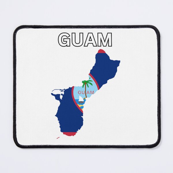 Item preview, Guam flag map designed and sold by atomstartup.