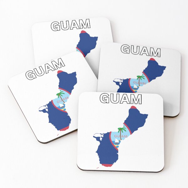 Item preview, Guam flag map designed and sold by atomstartup.