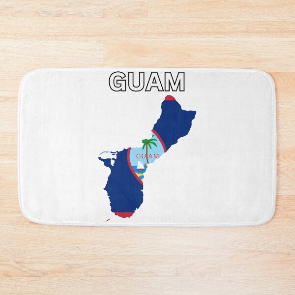 Item preview, Guam flag map designed and sold by atomstartup.