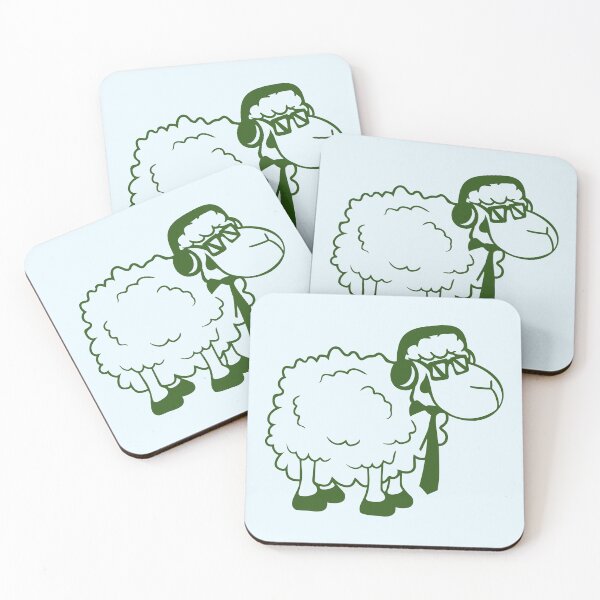 Item preview, Sheep Sunglasses Tie Music DJ Headphones Party Fun designed and sold by shirt-o-mat.