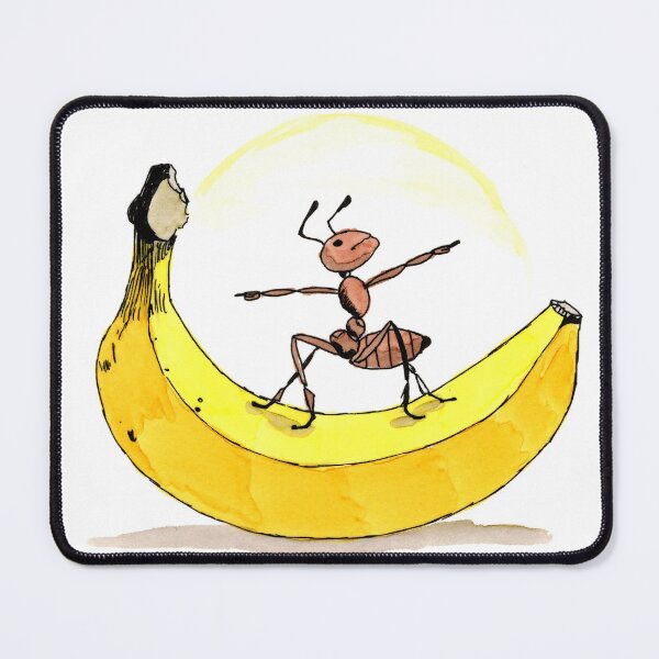 Item preview, Morning Yoga on a Banana designed and sold by Scribbles & Doodles by Jinx.