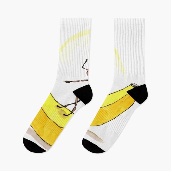 Item preview, Morning Yoga on a Banana designed and sold by Scribbles & Doodles by Jinx.