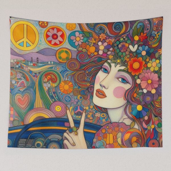 Item preview, 60's Cool Vibe Hippy Art designed and sold by TheDarkWardrobe.