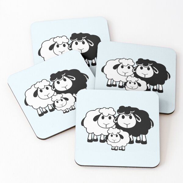 Item preview, Family Sheep 3 Dad Mom Parents Child Love Baby Fun designed and sold by shirt-o-mat.