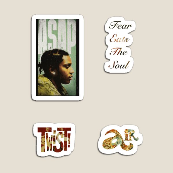 Item preview, Collage overlay ft. A$AP rocky sticker pack designed and sold by ArtByZazu.