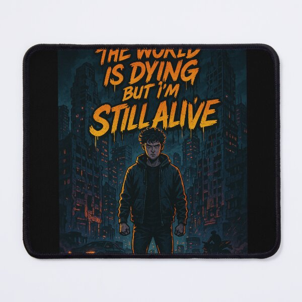 Item preview, The World Is Dying But I'm Still Alive - Society survival Poster designed and sold by XIIIZEK.