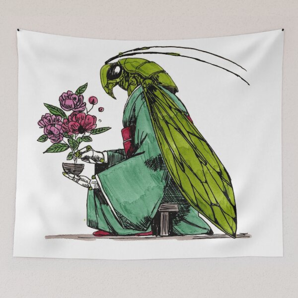 Item preview, Green Thumb Katydid designed and sold by Scribbles & Doodles by Jinx.