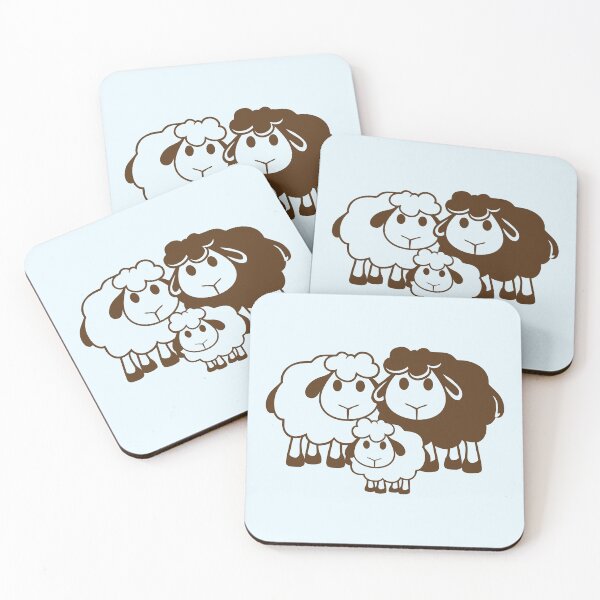 Item preview, Family Sheep 3 Dad Mom Parents Child Love Baby Fun designed and sold by shirt-o-mat.