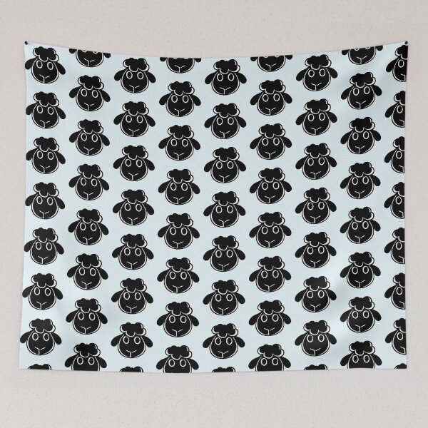 Item preview, Black Sheep Face Head Small Cute Child Lamb Comic designed and sold by shirt-o-mat.