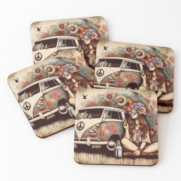 Item preview, 60's Cool Vibe Hippy Art designed and sold by TheDarkWardrobe.
