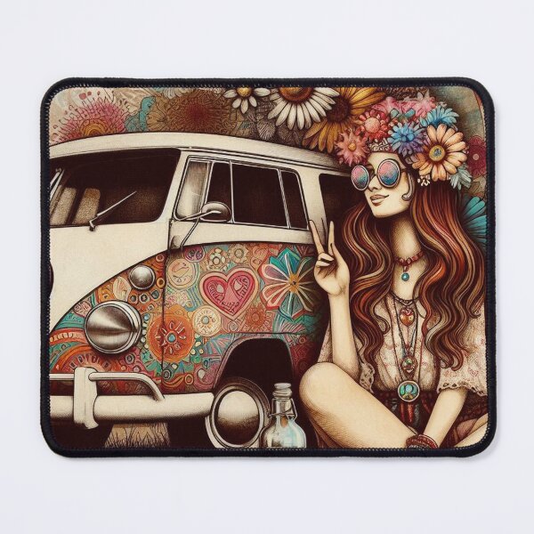 Item preview, 60's Cool Vibe Hippy Art designed and sold by TheDarkWardrobe.