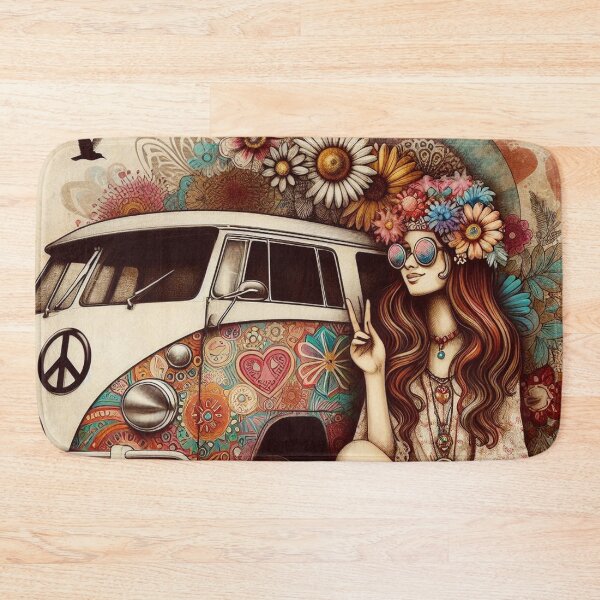Item preview, 60's Cool Vibe Hippy Art designed and sold by TheDarkWardrobe.