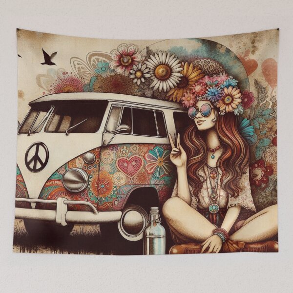 Item preview, 60's Cool Vibe Hippy Art designed and sold by TheDarkWardrobe.