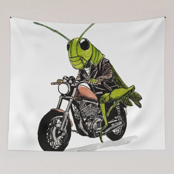 Item preview, Grasshopper Easy Rider designed and sold by Scribbles & Doodles by Jinx.