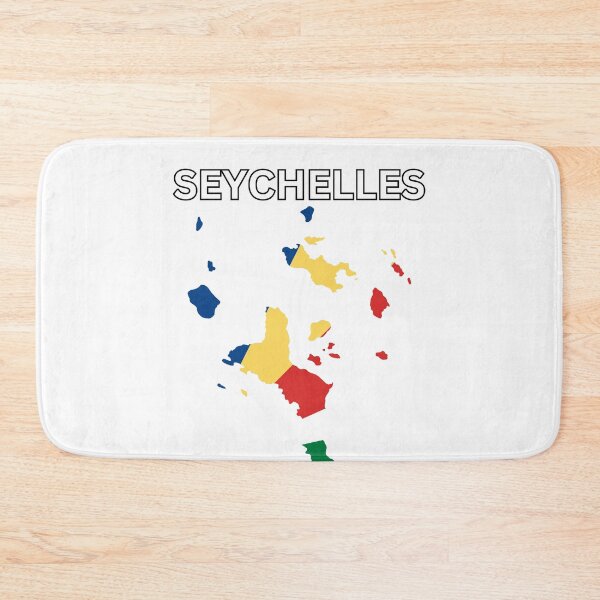 Item preview, Seychelles Flag Map Design designed and sold by atomstartup.