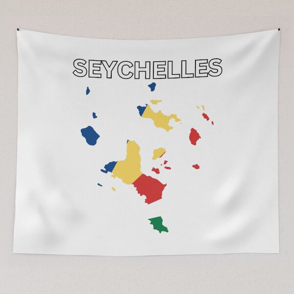 Item preview, Seychelles Flag Map Design designed and sold by atomstartup.