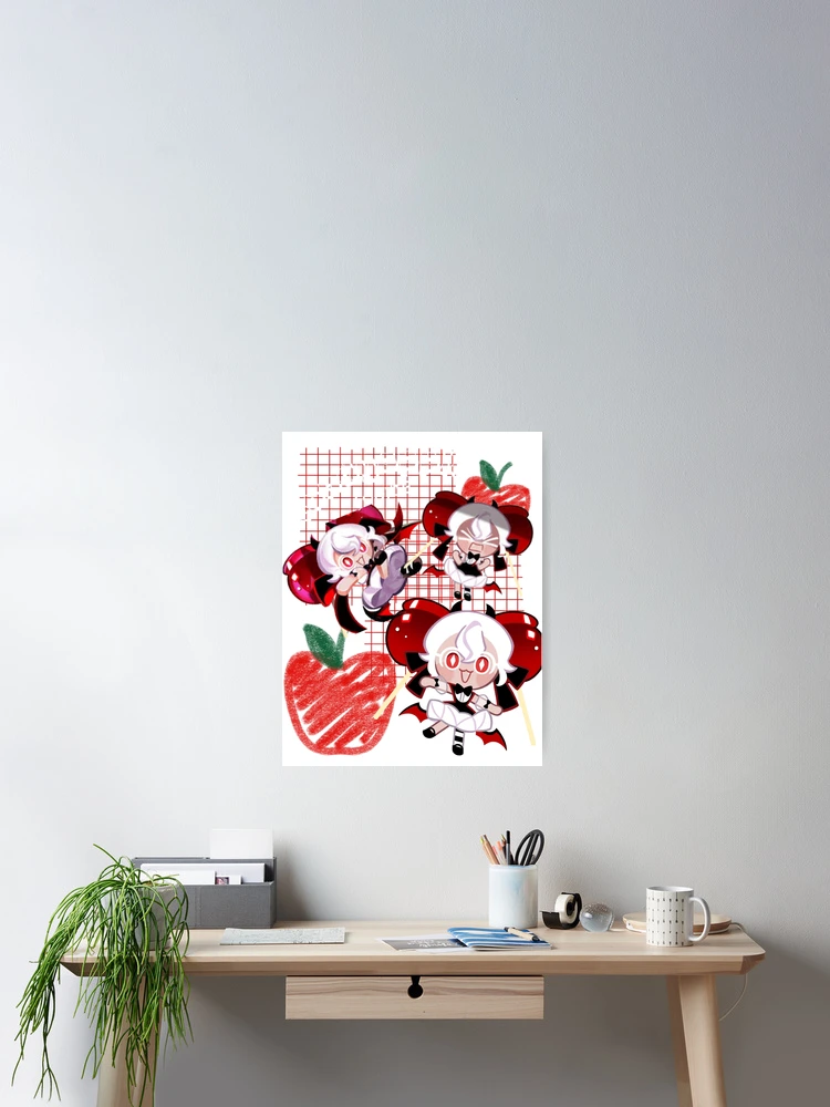 Thumbnail 2 of 3, Poster, Candy apple cookie designed and sold by Angel Bunnies.