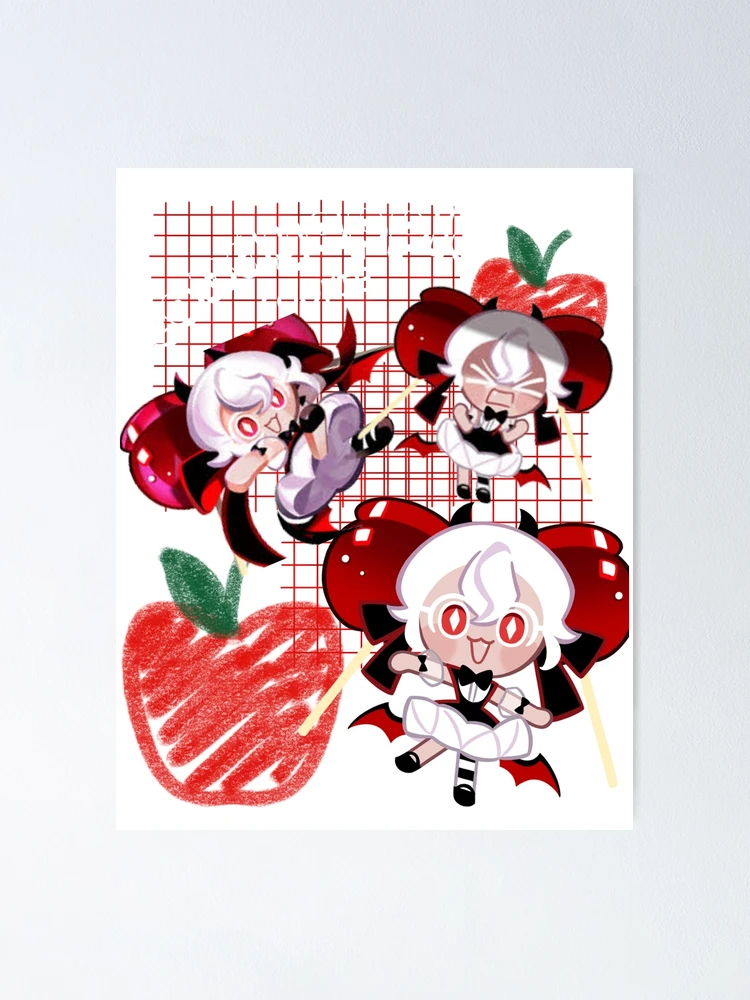 Thumbnail 1 of 3, Poster, Candy apple cookie designed and sold by Angel Bunnies.