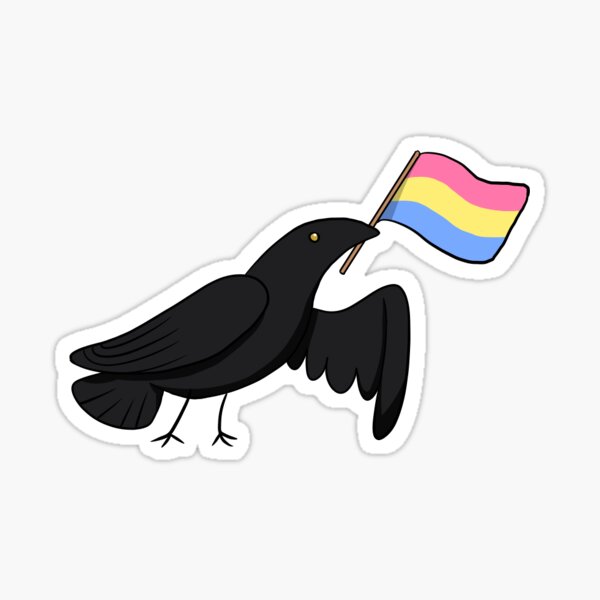Pride Corvids - Pan Sticker