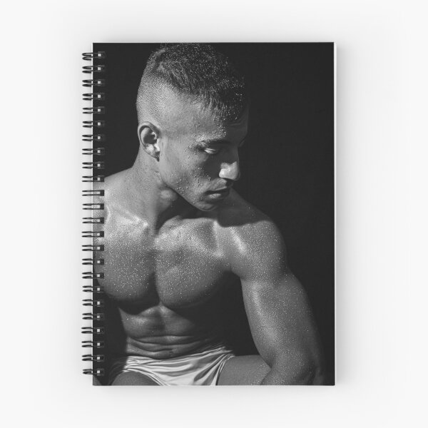 Item preview, Sweaty Jacked College Wrestler Looking at His Biceps designed and sold by Atlas Kai.