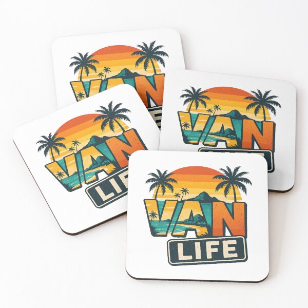 Item preview, Van Life Retro Sunset Palm Tree designed and sold by Alex Songs.