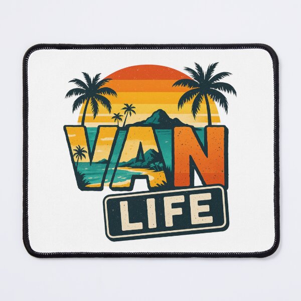 Item preview, Van Life Retro Sunset Palm Tree designed and sold by Alex Songs.