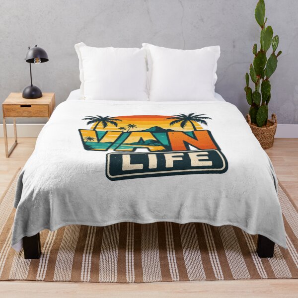 Item preview, Van Life Retro Sunset Palm Tree designed and sold by Alex Songs.