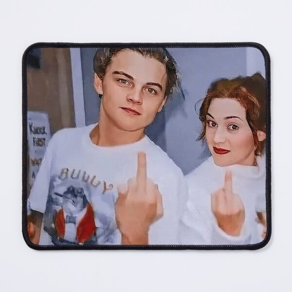 Item preview, Leonardo DiCaprio and Kate Winslet on the set of Titanic 1996-1997 designed and sold by PopCultureArtShop.