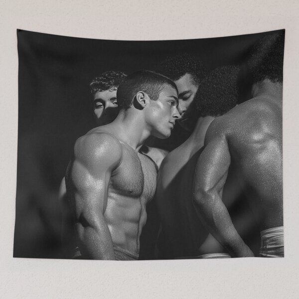 Item preview, Muscular Wrestlers in a Moment of Intimacy designed and sold by Atlas Kai.