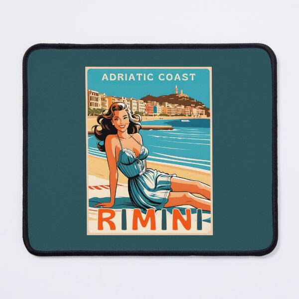 Item preview, A Vintage Illustration of Rimini - Italy - Adriatic Coast designed and sold by GoodOldVintage.