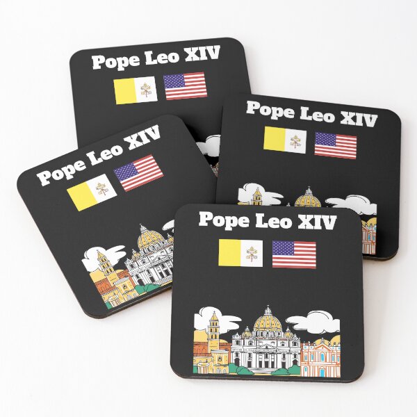 Item preview, Pope Leo XIV American flag Vatican City flag St Peters Square designed and sold by Artstastic.