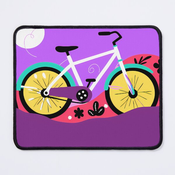 Item preview, Colorful Bike Journey Through Vibrant Landscapes Surreal Art designed and sold by ART ATTACK ZONE.
