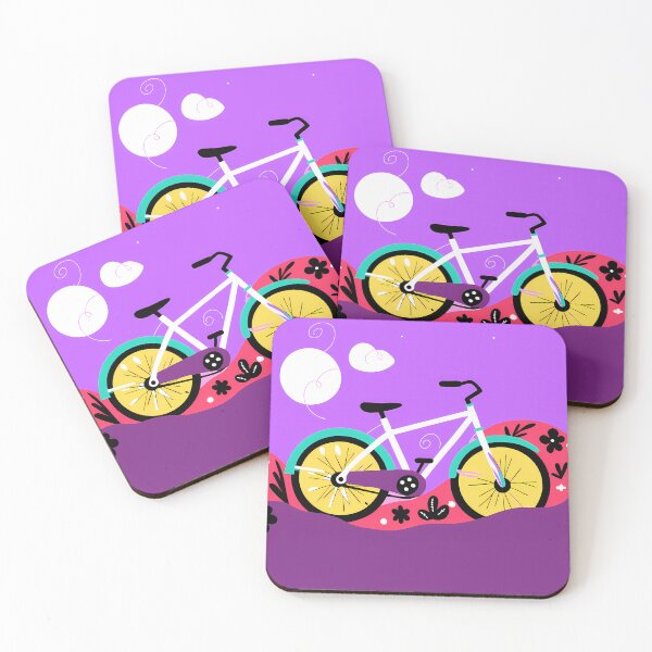 Item preview, Colorful Bike Journey Through Vibrant Landscapes Surreal Art designed and sold by ART ATTACK ZONE.