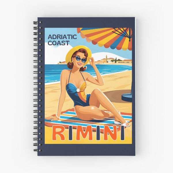 Item preview, A Vintage Illustration of Rimini - Italy - Adriatic Coast  designed and sold by GoodOldVintage.