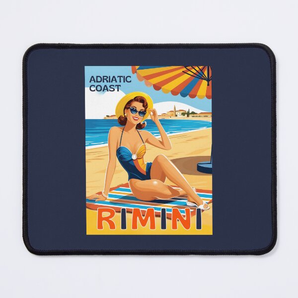 Item preview, A Vintage Illustration of Rimini - Italy - Adriatic Coast designed and sold by GoodOldVintage.