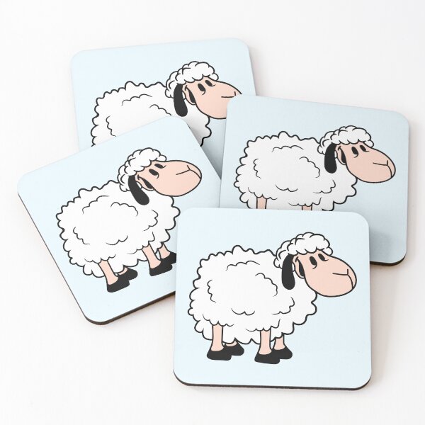 Item preview, Sheep Baby Standing Cute Lamb Child Cool Comic Fun designed and sold by shirt-o-mat.