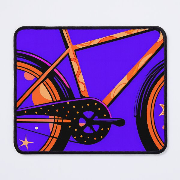 Item preview, Colorful Bike Space Through Vibrant Landscapes Surreal Art designed and sold by ART ATTACK ZONE.