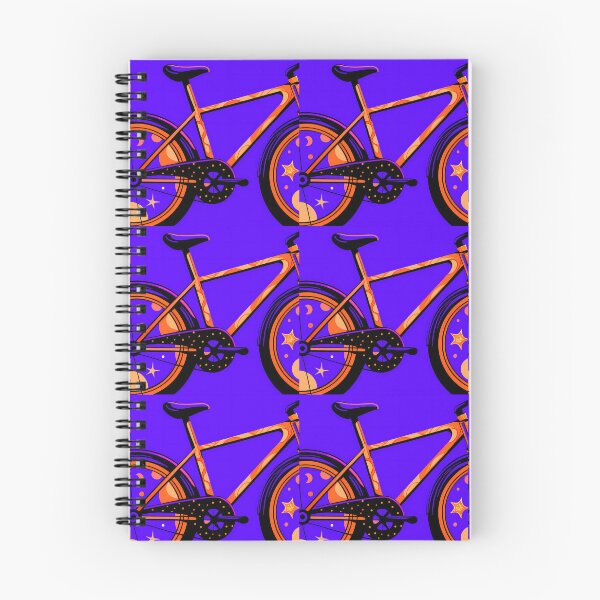 Item preview, Colorful Bike Space Through Vibrant Landscapes Surreal Art designed and sold by ART ATTACK ZONE.