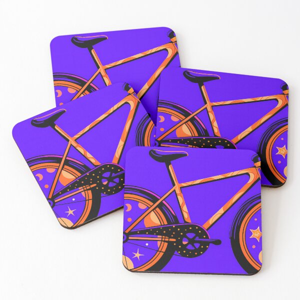 Item preview, Colorful Bike Space Through Vibrant Landscapes Surreal Art designed and sold by ART ATTACK ZONE.