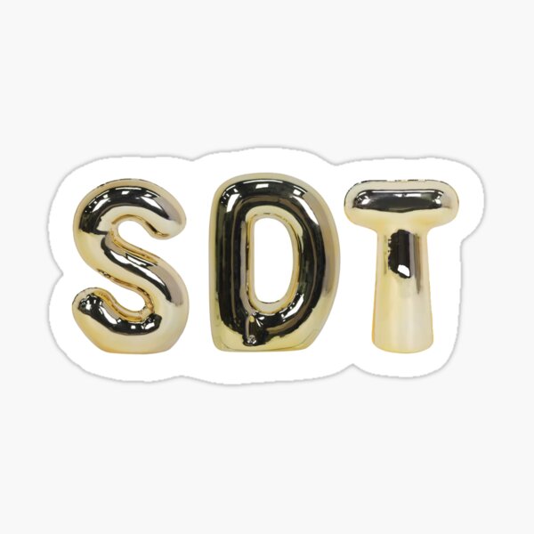 Item preview, Gold Bubble Letter Sigma Delta Tau designed and sold by sabrinalef.