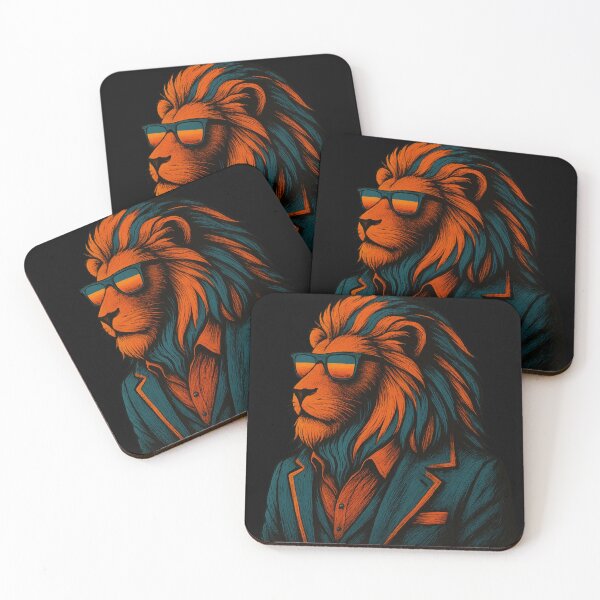 Item preview,  Stylish Lion in Sunglasses and Suit - Cool Animal Portrait designed and sold by omerckaca.