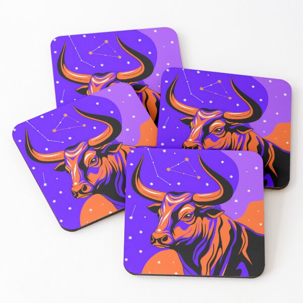 Item preview, Cosmic Bull Vibrant Symbol Power Strength Nature Art designed and sold by ART ATTACK ZONE.