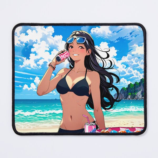 Item preview, T-shirt, of a beautiful girl on the beach, girl on the beach. Anime. designed and sold by UrbanTRIP.