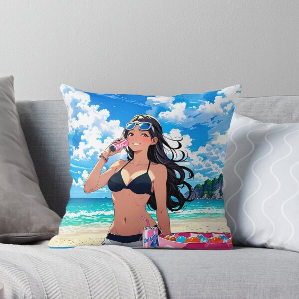 Item preview, T-shirt, of a beautiful girl on the beach, girl on the beach. Anime. designed and sold by UrbanTRIP.