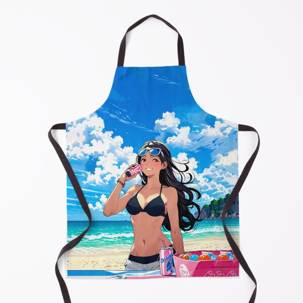 Item preview, T-shirt, of a beautiful girl on the beach, girl on the beach. Anime. designed and sold by UrbanTRIP.