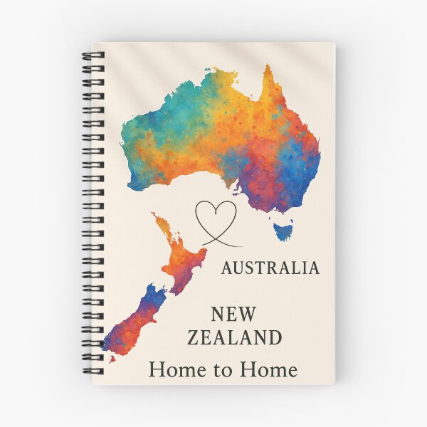 Item preview, Australia to New Zealand Home to Home Map designed and sold by Aryabek.