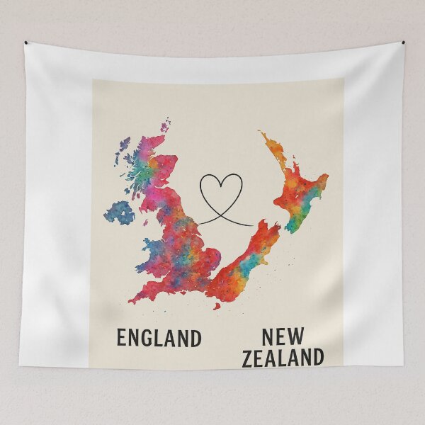 Item preview, England to New Zealand Colorful Connection designed and sold by Aryabek.