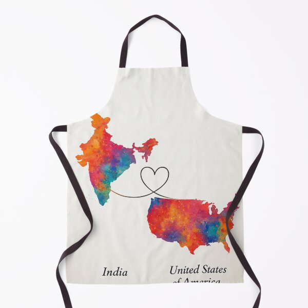 Item preview, India to USA Home to Home Map designed and sold by Aryabek.